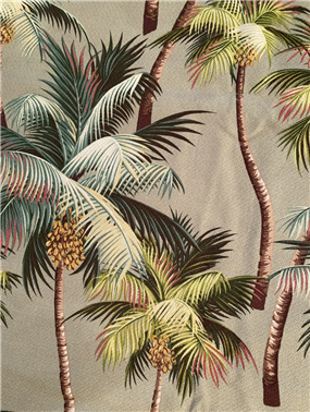 Tropical Palms Vintage Bar Cloth